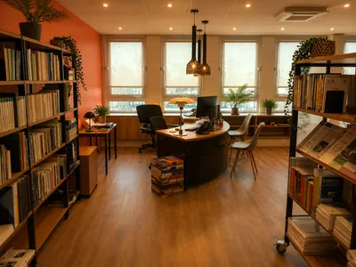 Une bibliothèque dans le XVIe