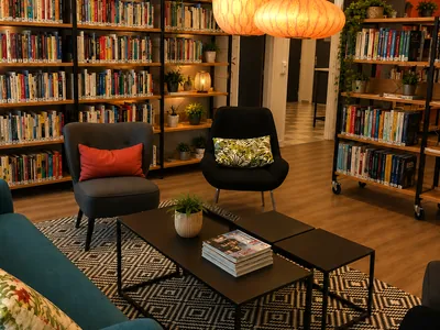 Une bibliothèque dans le XVIe